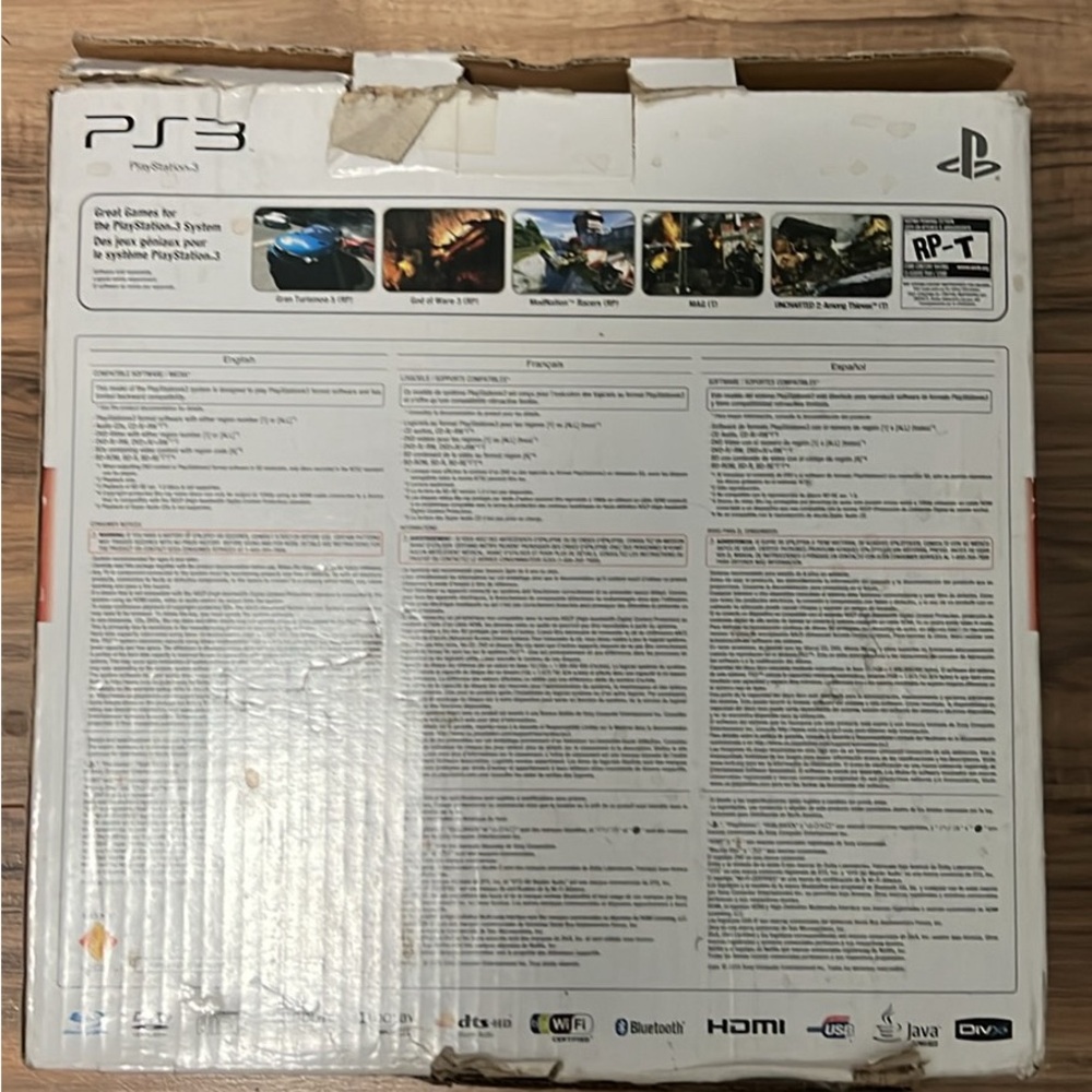 Never taken out the box Sony play station 3 comes with games